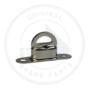 Slotje voor flap zeildoek voor afdichting ladder (silver b11 - ral 9006) - h.o.h. 400 - hoogte 160 mm