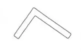 ecke 80 x 60 x 10 mm für alu spriegel l = 2500 mm