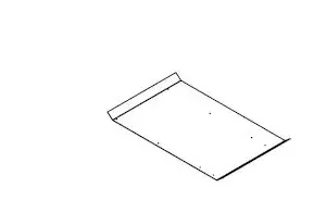 inox 3mm voorne (1459 mm b x 2512 mm) teil1 vl v090 op vb20° ad20°