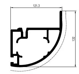 eckprofil vorne kipper l = 2531 mm -2/+2mm
